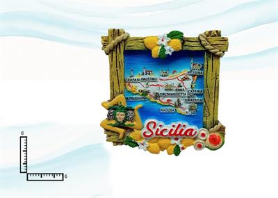 MAGNETE RESINA EFFETTO LEGNO SICILIA