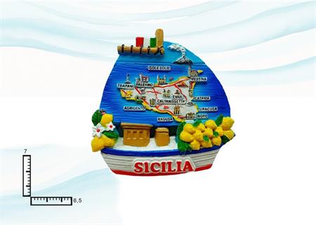 MAGNETE RESINA VELIERO SICILIA