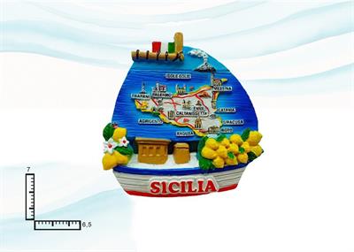 MAGNETE RESINA VELIERO SICILIA