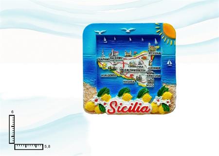 MAGNETE RESINA P/FOTO SICILIA