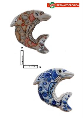 MAGNETE RESINA DELFINO PERSONALIZZABILE