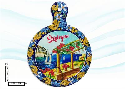 SOTTOPENTOLA CERAMICA RIL. C/MANICO SARDEGNA
