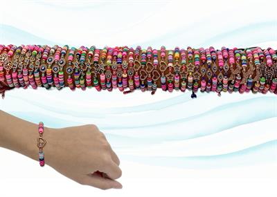 BRACCIALE COLORATO TUBO 60PZ