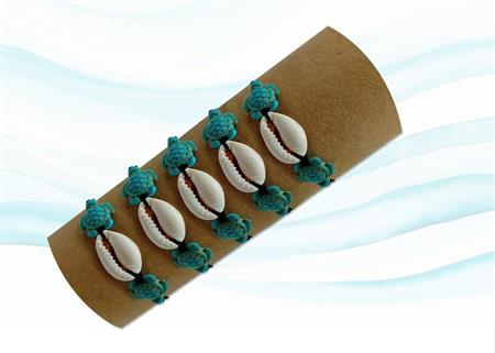 BRACCIALE TUBO 60PZ CONCHIGLIA E TARTARUGHE