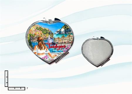 SPECCHIO METALLO/BIANCO CUORE SARDEGNA