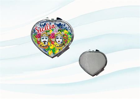 SPECCHIO METALLO/BIANCO CUORE SICILIA