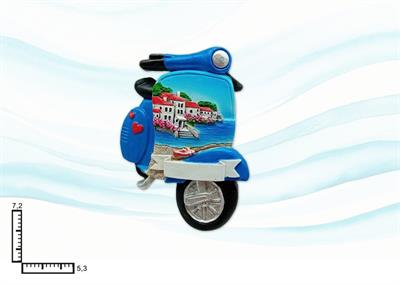 MAGNETE RESINA MOTO GENERICO PAESAGGI S/4