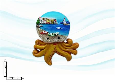 MAGNETE RESINA POLIPO GENERICO PAESAGGI