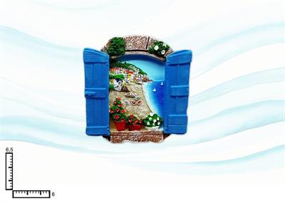 MAGNETE RESINA FINESTRA GENERICO PAESAGGI