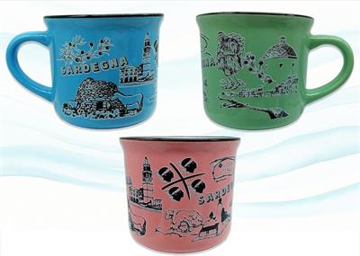 TAZZA GRANDE CERAMICA VINTAGE C/SCAT. SARDEGNA