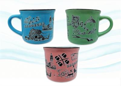 TAZZA PICCOLA CERAMICA VINTAGE C/SCAT. SARDEGNA
