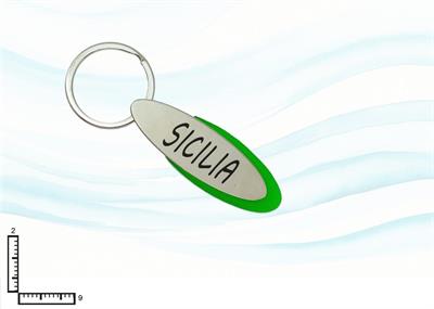PORTACHIAVI METALLO OVALE/COL. SICILIA