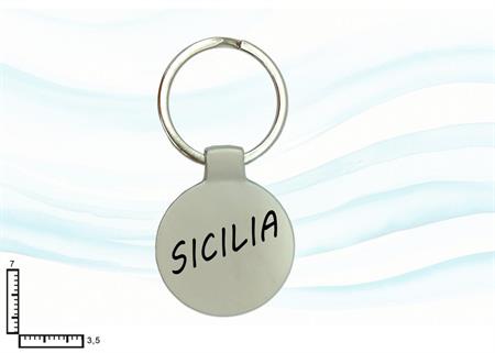 PORTACHIAVI METALLO TONDO SICILIA