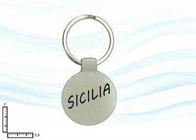 PORTACHIAVI METALLO TONDO SICILIA