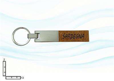 PORTACHIAVI METALLO/EFF.SUGHERO SARDEGNA