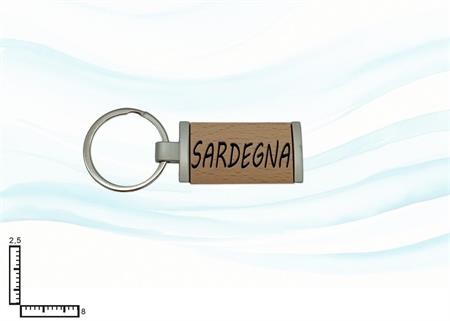 PORTACHIAVI METALLO/LEGNO RETT. SARDEGNA