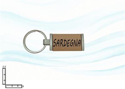 PORTACHIAVI METALLO/LEGNO RETT. SARDEGNA