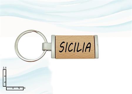 PORTACHIAVI METALLO/LEGNO RETT. SICILIA