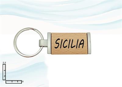 PORTACHIAVI METALLO/LEGNO RETT. SICILIA