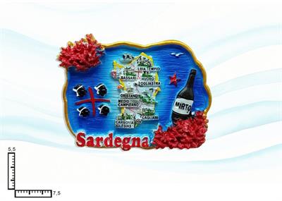 MAGNETE RESINA ONDULATO SARDEGNA