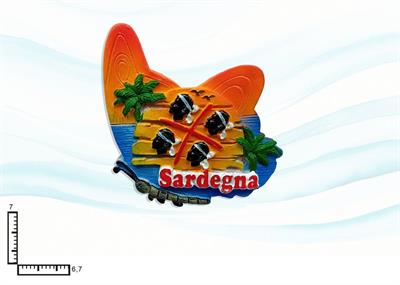 MAGNETE RESINA FARFALLA SARDEGNA