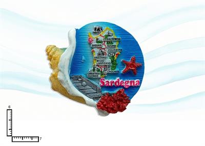 MAGNETE RESINA CONCHIGLIA SARDEGNA