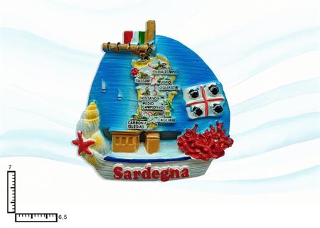 MAGNETE RESINA VELIERO SARDEGNA