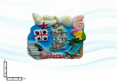 MAGNETE RESINA CONCHIGLIE SARDEGNA