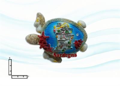 MAGNETE RESINA TARTARUGA SABBIA SARDEGNA