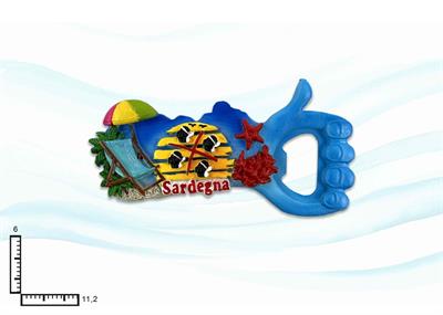 MAGNETE RESINA APRIBOTTIGLIA SARDEGNA