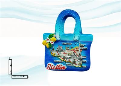 MAGNETE RESINA BORSETTA SICILIA