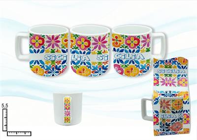 MINI MUG CERAMICA MAN.SQUADR.C/BLISTER SICILIA
