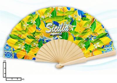VENTAGLIO LEGNO SICILIA LIMONI 2