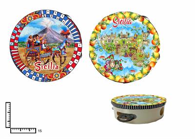 TAMBURELLO CM 15 PERSONALIZZABILE