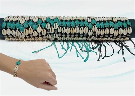 BRACCIALE CONCHIGLIE/TARTARUGA TUBO 60PZ