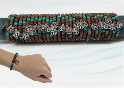 BRACCIALE TUBO 60PZ C/ALBERO DELLA VITA