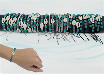 BRACCIALE C/CONCHIGLIA TUBO 60PZ