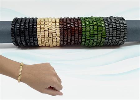 BRACCIALE LEGNO TUBO 60PZ