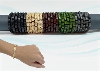 BRACCIALE LEGNO TUBO 60PZ
