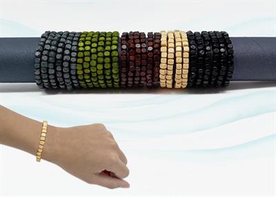 BRACCIALE LEGNO TUBO 60PZ