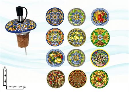 TAPPO DOSATORE CERAMICA ROSONE ASS. ISCHIA