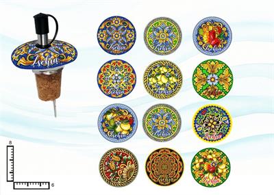 TAPPO DOSATORE CERAMICA ROSONE ASS. ISCHIA
