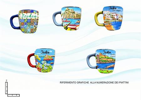 TAZZINA CERAMICA MAGNETE CM5X6 ISCHIA