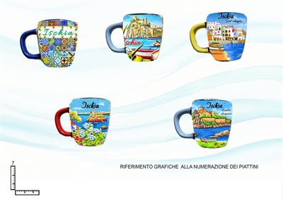 TAZZINA CERAMICA MAGNETE CM5X6 ISCHIA