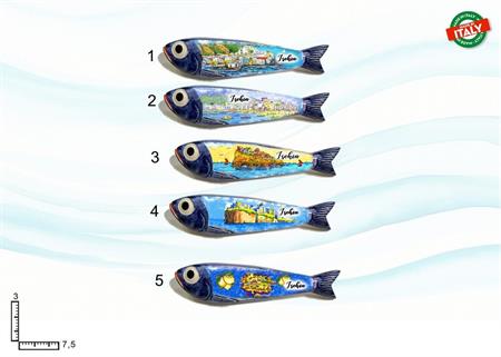 MAGNETE ACCIUGA CERAMICA ISCHIA