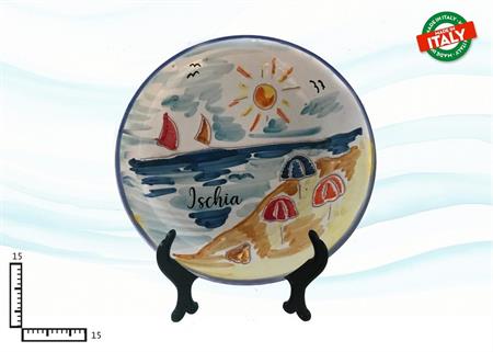 PIATTO CERAMICA CM15 L.INCISA ISCHIA