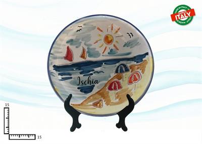 PIATTO CERAMICA CM15 L.INCISA ISCHIA