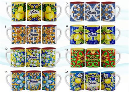 MUG CERAMICA SUBLIMAZIONE INTERNO COL. 11OZ ISCHIA