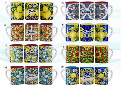 MUG CERAMICA SUBLIMAZIONE INTERNO COL. 11OZ ISCHIA
