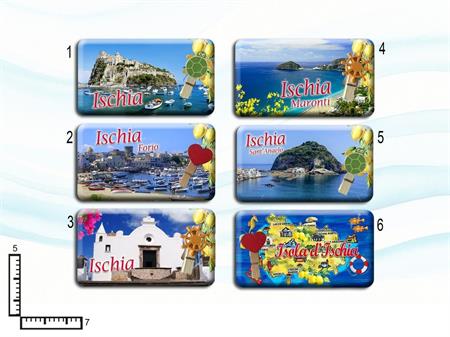 MAGNETE RETT.CM8X4.5 RESINATO C/MOLL.SOGG.MAR. ISCHIA
